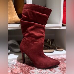 Slouch Boots (Burgundy Suede) 🔥
